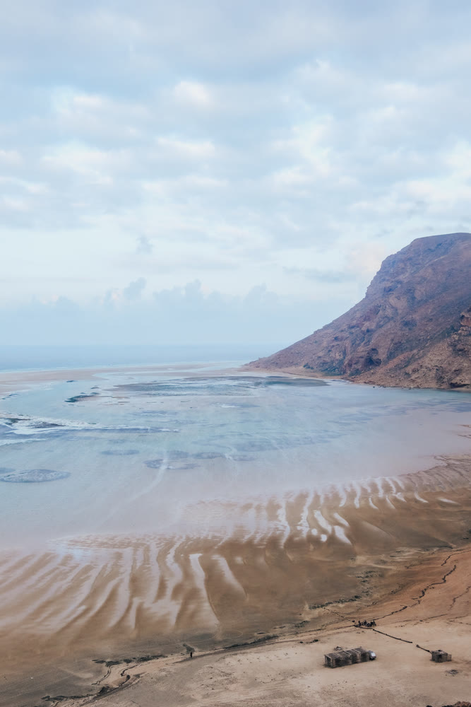 Seaside visuals with ripples. Marine landscape displaying reflections and patterns visible