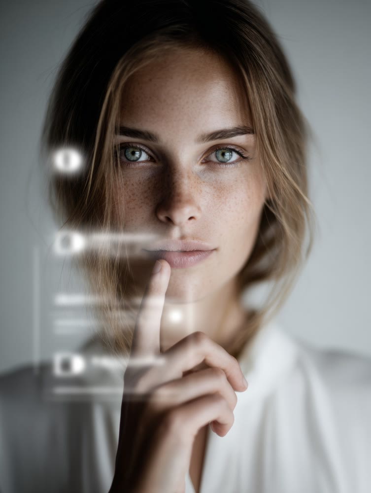 Individual touches immersive virtual display featuring icons and checklists for productivity purposes